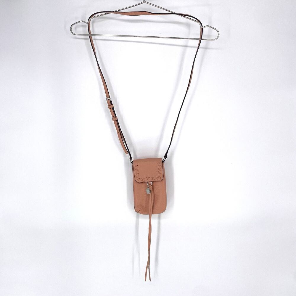 Rebecca Minkoff Isobel Leather Phone Crossbody Bag Blush Mini Purse - Picture 4 of 6